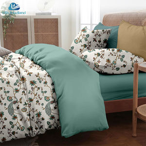 طقم غطاء لحاف قطن 100% بتصميم مطبوع من Cloudland Amis، طقم مفروشات سرير فاخر مع غطاء وسادة، مقاس Queen مكون من 3 قطع - Product Image 4