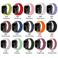 Nouvelle Boucle de Bracelet en Nylon Ondulé et Respirant pour Montres Connectées Apple Watch Ultra 2 1 Series 11 10 9 8 7 – Bracelet Tissu