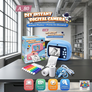 Cámara Digital Instantánea para Niños JR MS INDUSTRIES, Impresora de Fotos, Video HD 1080P, Pantalla de 2.4 Pulgadas, Lente Dual, USB, Cámara de Juguete Alcalina - Product Image 5
