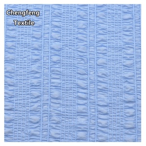 8018 #   Nouveau produit : Tissu jacquard en nylon plissé à bulles, extensible et doux, tricoté chaîne, pour la confection <span class=keywords><strong>de</strong></span> robes, t-shirts et maillots <span class=keywords><strong>de</strong></span> <span class=keywords><strong>bain</strong></span> pour femmes - Product Image 1