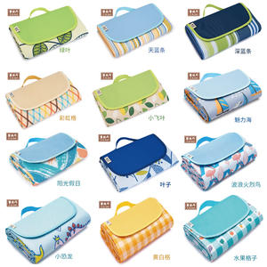 เสื่อปิกนิกยี่ซิดานผ้าอ็อกซ์ฟอร์ดทรงสี่เหลี่ยมผืนผ้าพับได้สำหรับตั้งแคมป์กลางแจ้งสำหรับหลายคน - Product Image 1