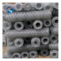 Vente treillis métallique hexagonal triple torsion rouleau de treillis métallique de poulet en plastique galvanisé/clôture en fil de poulet enduit de PVC de 8 pieds de haut