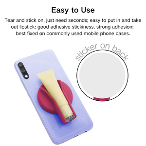 Silicone Lip Gloss <b>Holder</b> Phone Case With Back Adhesive Lip <b>Holder</b> for <b>iPhone</b> and Android Lip Balm Case (Lipgloss NOT Included) - Product Image 3