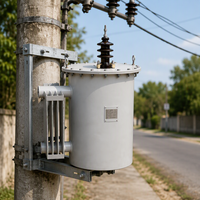 Transformateur monophasé immergé dans l'huile, à bobine toroïdale, de type colonne, haute efficacité 0.98, D11 100KVA, entrée 10KV