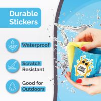 Papier autocollant transparent blanc A4, imperméable, imprimable, compatible jet d'encre/laser, pour étiquettes rapides en polypropylène, idéal pour les courses.