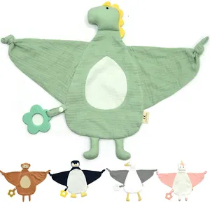 Venda Quente Por Atacado Plush Animal Baby Security Blanket Loveys Para Bebês Macio Cobertor Brinquedo Consolador Cobertor De Segurança