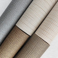 Revêtement de sol moderne en vinyle à base de tissu croisé, à motif de petites mailles en relief, imperméable, ignifuge et insonorisant, avec support en tissu tressé, pour hôtels et usage domestique