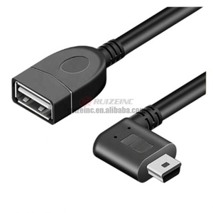 Gomito inferiore Mp3 dati Mini a Usb <span class=keywords><strong>Otg</strong></span> Car Audio U disco a forma di T cavo adattatore - Product Image 4