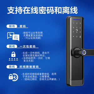 Tuya Smart Door Lock With Fingerprint And Password Control Via Tuya App Zigbee Home Security - Product Image 4
