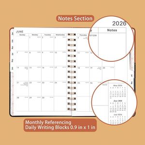 Simplified English A5 <b>Spiral</b> <b>Bound</b> Planner <b>Notebook</b> Gold Foil Logo Custom Design 80 Sheets Eco-Friendly Paper Cover CMYK Printed - Product Image 3