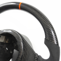 Volante de coche de fibra de carbono personalizado privado para Mitsubishi Evolution 2001 2002 2003 2004 2005 2006 2007 Lancer Evo 7 8 9