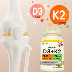 Cápsulas de Gel Suave con Vitamina D3+K2 a Base de Aceite de Coco Virgen Saludable OEM/ODM para Adultos - Bajo en Azúcar y Grasa, Apoya la Salud de las Articulaciones y los Huesos - Product Image 1