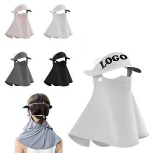 Logotipo personalizado Gorra deportiva de seda helada Máscara facial de protección solar - Product Image 1