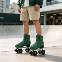 Patins à roulettes d'extérieur avec cadre en alliage d'aluminium, roues doubles haute vitesse pour adultes, activités de loisirs et de fitness