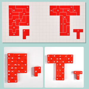 Gioco di Puzzle 3D in Legno per Bambini, Blocchi Impilabili, Allenamento della Concentrazione, Esercizio Mentale, Giocattolo Educativo in Legno per Bambini - Product Image 6