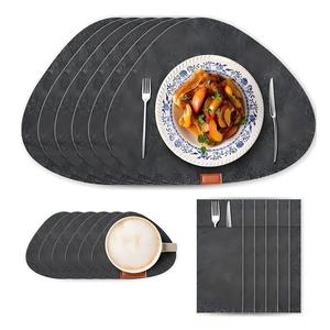 Felt Tablecloth Insulation <b>Pad</b> Set Knife Fork Bag Woolen <b>Cushion</b> Water-Absorbing Cup <b>Pad</b> Thick Western-Style Tablecloth-Modern - Product Image 5