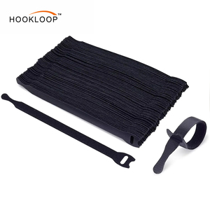 Bán buôn dây buộc cáp nylon hình đầu mèo 12*175mm 12*200mm 12*250mm, thân thiện với môi trường, loại dán móc và vòng - Product Image 1