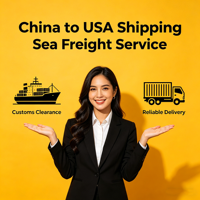 Service d'expédition intégré Top 10 des transitaires Fret maritime LCL+Express DDP Chine-USA Assurance pour le flux de marchandises internationales
