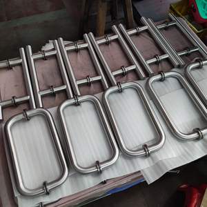 נירוסטה צינורי BM סדרת מקלחת הזזה זכוכית דלת למשוך ידיות - Product Image 5