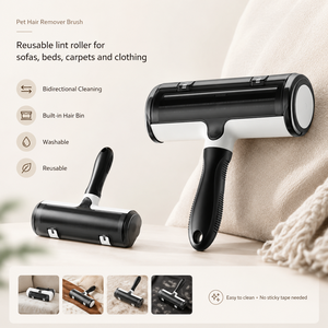 Rodillo Quitapelusas Autolimpiante para Mascotas con Mango Desmontable - Cepillo Reutilizable para Pelo de Perro y Gato para Cama, Sofá, Coche - Más Vendido de Fábrica OEM - Product Image 6