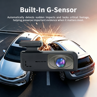 Caméra de tableau de bord DVR 1080P pour voiture avec WiFi, application, vision nocturne, capteur G, surveillance de stationnement et enregistrement en boucle