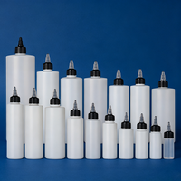 Bouteilles applicatrices cylindriques rondes de grande taille 32 oz pour solvants, huiles, peintures, encres, avec embout applicateur, et bouteilles de 1000 ml pour huile capillaire avec bouchon torsadé