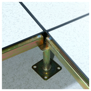 600x600mm Antistatic Raised Access Floor All Steel <b>Cement</b> Filled Airflow with Pedestal Stringer Kit for IDC In Stock Custom Size - Product Image 6