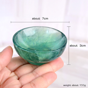 Bol en fluorite verte naturelle poli à la main, idéal pour la collection ou comme cadeau de mariage – Offre spéciale - Product Image 4
