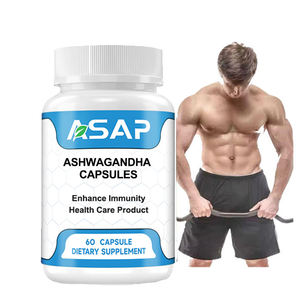 Capsules d'Ashwaganda d'extrait de racine KSM-66 compléments alimentaires de marque privée - Product Image 1