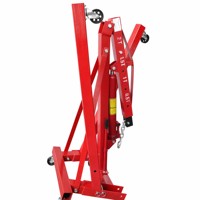 Grue hydraulique à moteur à levage rapide à 6 roues, certifiée CE, avec cadre en acier robuste de 2 tonnes et pompe à double vitesse