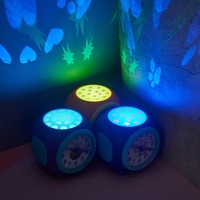 Anpassbares Logo Batteriebetriebener Wecker mit Zeigern Kinder Kreativer Tisch-Smartwecker mit Projektion und Musik