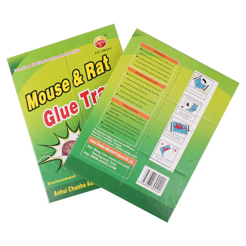 Plaque de souris jetable Multi Catch Sticky Mouse Trap Rat Glue Board Trappers Rats/Mouse Trap Sticky Pads