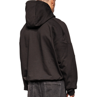Sweat à capuche personnalisé de luxe pour homme, coupe ample et carrée, en molleton bouclette 100% coton 450 g/m², style automne, idéal pour l'impression