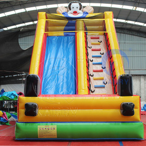 Tobogán Inflable con Temática de Payaso de <span class=keywords><strong>Circo</strong></span>, Color Brillante, Diseño de Dibujos Animados, Tobogán Individual Grande para Exteriores, Alquiler para Carnavales y Diversión Infantil - Product Image 3