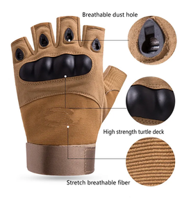 Gants tactiques sans doigts <span class=keywords><strong>Shorty</strong></span> de haute qualité pour l'entraînement gants de Fitness à la mode pour femmes hommes pour le cyclisme Sports de plein air - Product Image 4