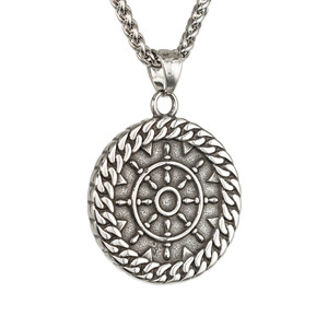 Collar Punk con Colgante de Acero Inoxidable con Textura de Cuerda de Ancla para Hombre, Joyería de Regalo yadnique - Product Image 2