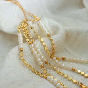 Bracciale di perle di rame per temperamento a catena francese di moda di lusso per le donne di san valentino e regalo per la festa della mamma