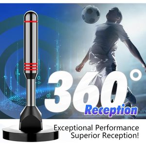 Antenne <span class=keywords><strong>TV</strong></span> numérique HD intelligente d'intérieur 2025 avec base magnétique puissante, réception à 360°, gain élevé, 180 chaînes, longueur de câble 3M - Product Image 5