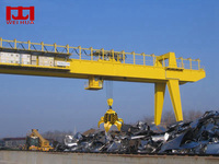 Grue portique à double poutre robuste A6 avec palan électrique 10 tonnes 15 tonnes et commande en cabine pour garage