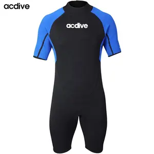 高品质定制品牌颜色成人3毫米氯丁橡胶短袖冲浪潜水浮潜游泳潜水服