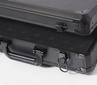 Fabricant de valises en aluminium noir, étuis de transport pour cartes sportives, étuis en mousse souple - Étuis à outils polyvalents