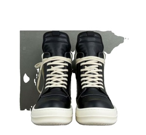 2026 Top Men's Shoes High Top Women's Shoes Black Lace up Designer Luxury Leather Platform Casual Flats - Product Image 1