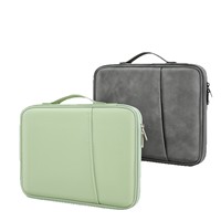 Housse de tablette couleur unie avec logo personnalisé, sacoche portable à fermeture éclair résistante à l'usure pour ordinateur portable