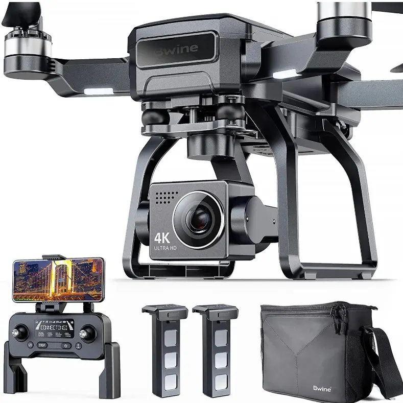 F7 Pro Drone 4K dengan Kamera 3 Poros, Gimbal Fotografi Udara Tanpa Sikat Profesional dengan Kamera Penglihatan Malam