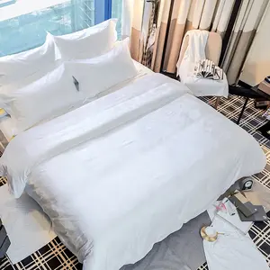 ホテルリネン卸売用品綿100% ジャカードベッド寝具セットホテルキルト掛け布団セット