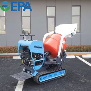 Máquina mezcladora de hormigón a precio de fábrica, gran oferta, mezcladora de hormigón de carga automática, mezcladora de hormigón sobre orugas - Product Image 5