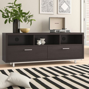 Modern Design Wooden TV Stand Living Room Furniture Metal Frame TV Cabinet