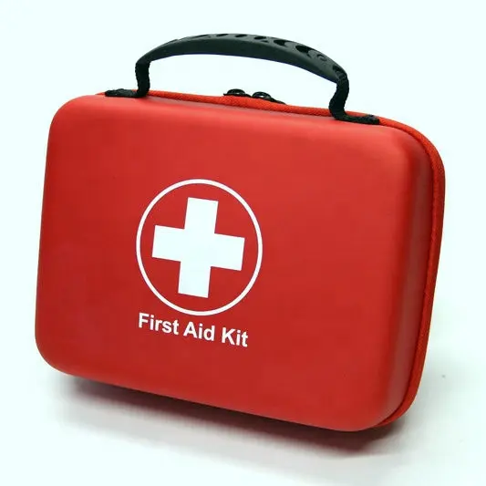 VUINO Hochwertiges tragbares Mini-Erste-Hilfe-Set für Auto rot Eva Erste-Hilfe-Kit Box