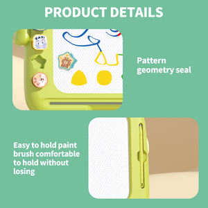 Zhorya mainan Puzzle plastik <span class=keywords><strong>2</strong></span> in 1, mainan edukasi kartun anak menggambar papan lukis - Product Image 5