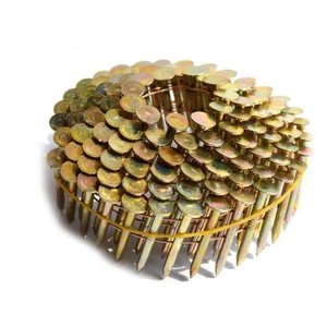3/4- 1-3/4 "<span class=keywords><strong>Fasto</strong></span> ตะปูหลังคาคอยล์ชุบสังกะสี7200ชิ้น/กล่องสีเหลือง - Product Image 2